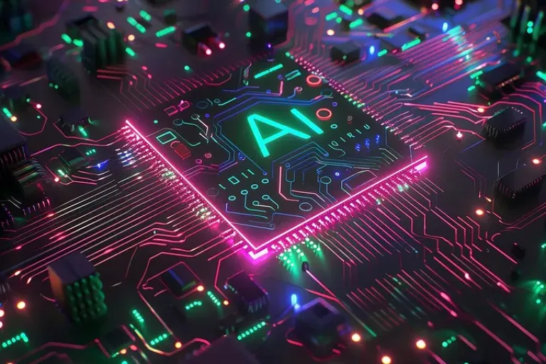 Stylised image representing AI